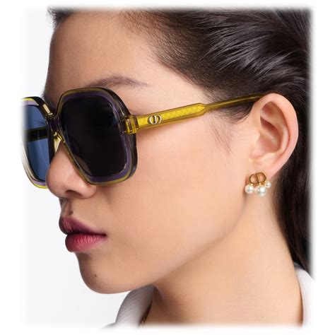 dior dior suglasses italy design model number 8416 160-120|DiorMidnight S1I Transparent Purple Square Sunglasses .